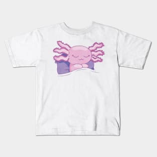 Sleeping Axolotl Kids T-Shirt